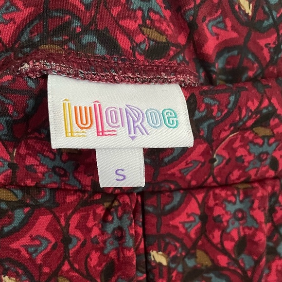 Lularoe Madison Skirt with Dark Toned Vine Pattern - Picture 4 of 8